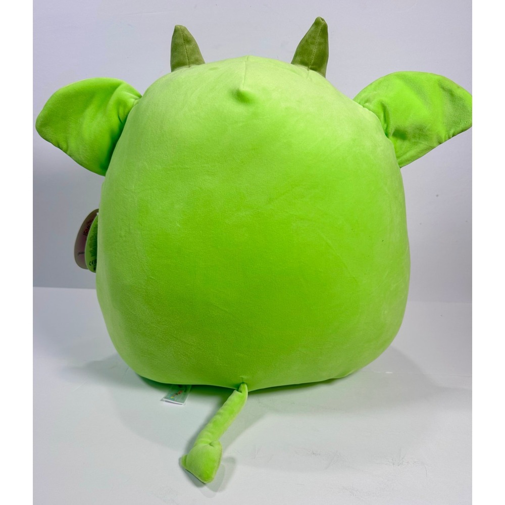 Rare Squishmallow Fitzy Goblin 16" Valentines 2025 NWT Green Fuzzy Heart Plush - Picture 3 of 9